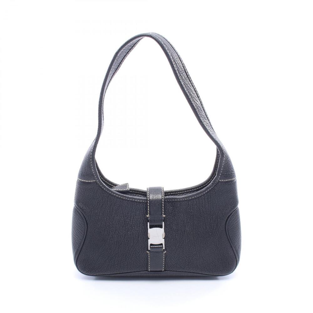 Salvatore Ferragamo Shoulder Bag Leather Black